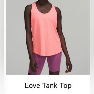 Lululemon Love Tank Top Size 4 Pale Raspberry